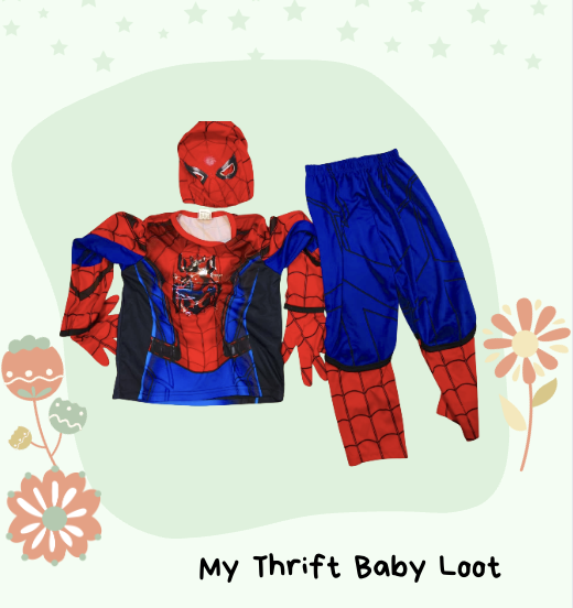 Preloved Spiderman costume (3-5 years)